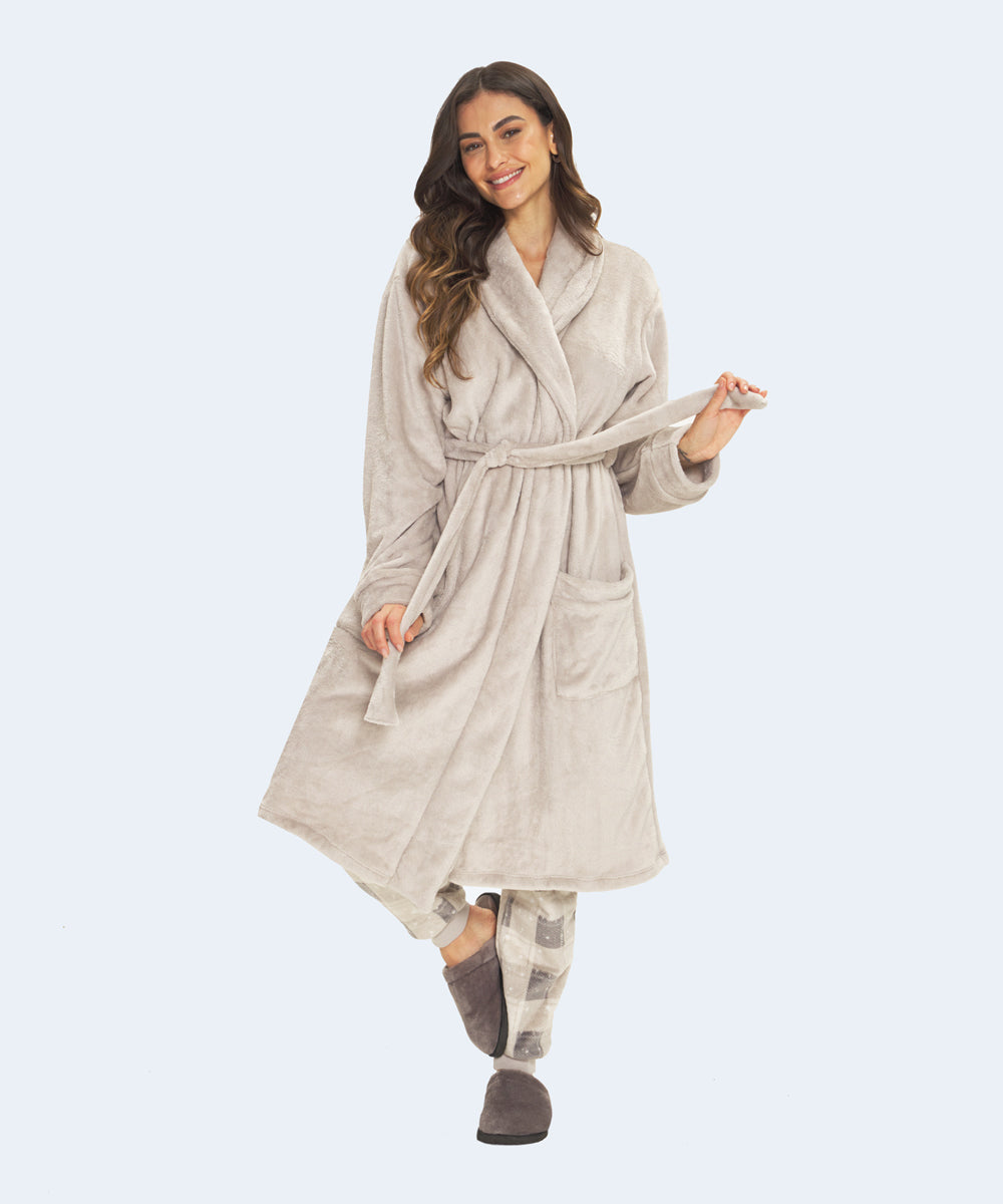 Roupão Fleece Cinza - DANKA