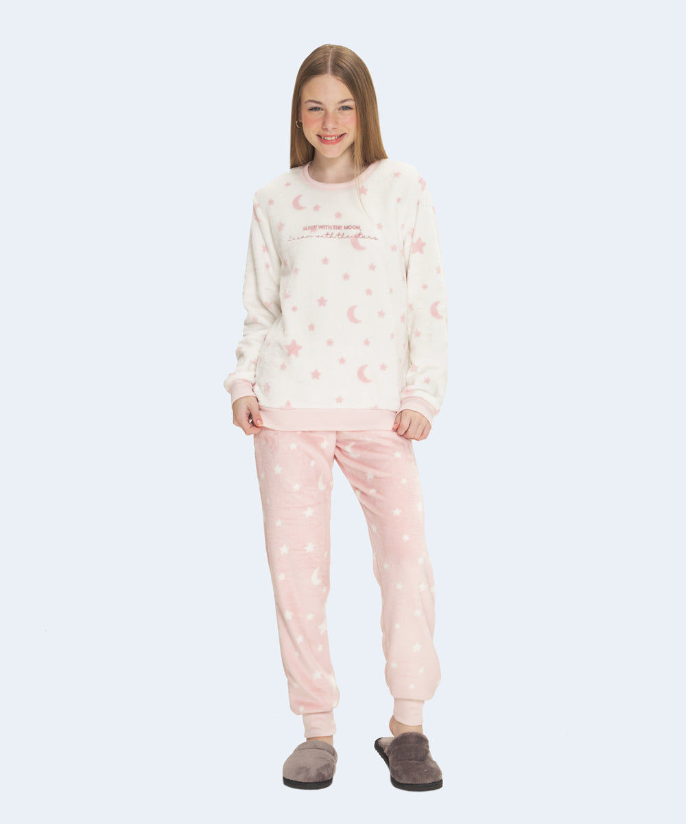 Pijama Fleece Feminino Juvenil - DANKA